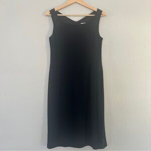 Chico’s Elegant Black Sleeveless Dress LBD Formal Classic Office 0